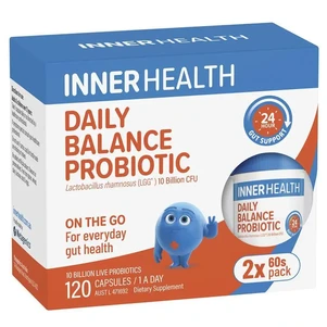 (PRE ORDER) Inner Health Daily Balance Probiotic 120 Capsules shelf life 2yrs